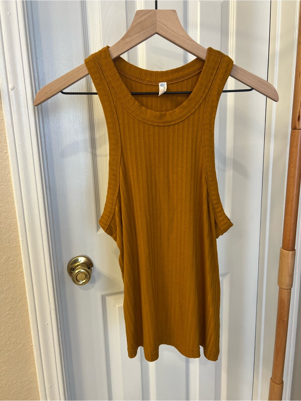 FP Movement by Free People Ribbed Tank in Mustard Gold